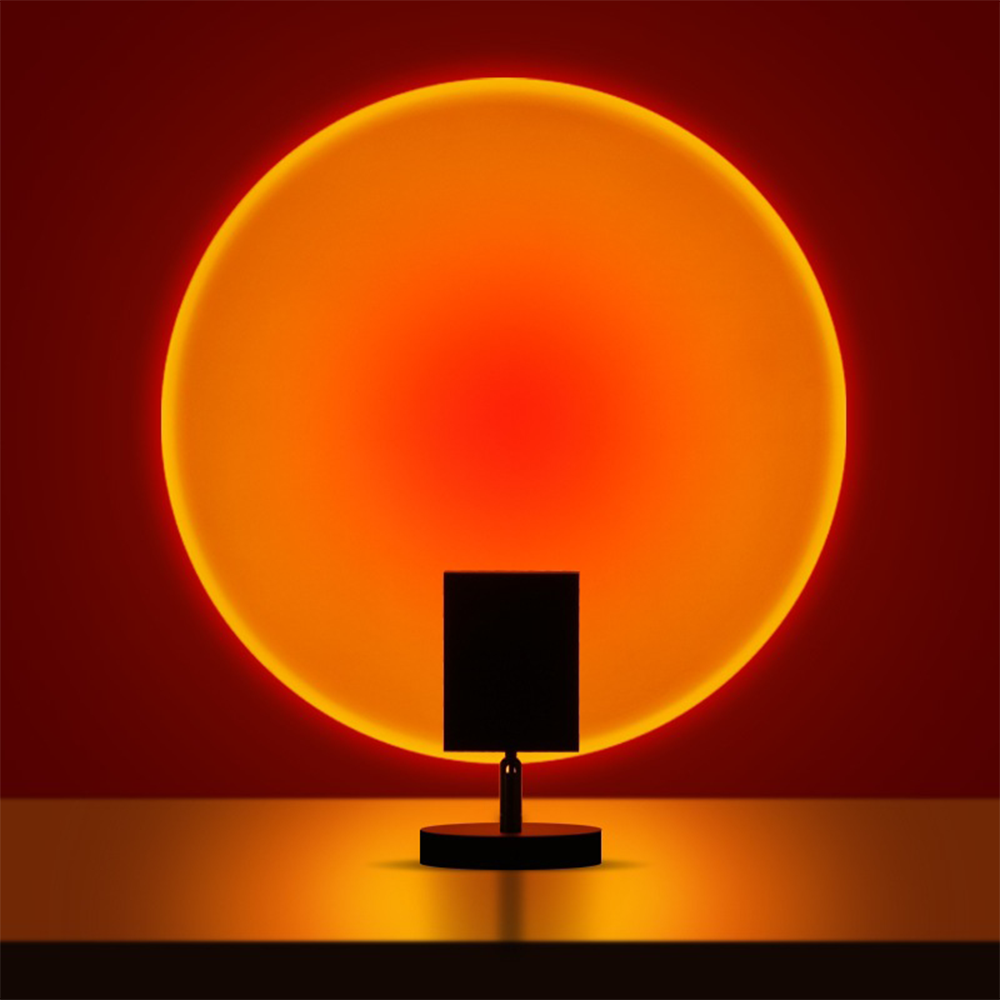 GlowBright - Retro Sonnenuntergang Tischlampe
