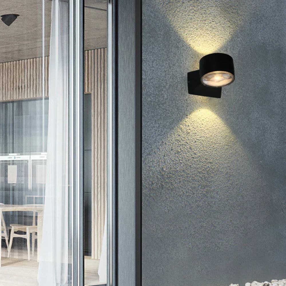RainBlock - Stilvolle Wasserdichte Aluminium Wandlampe für Außenbereiche