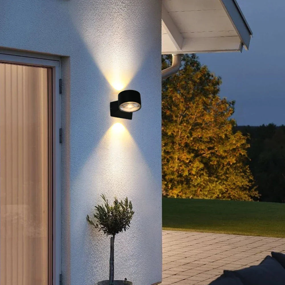 RainBlock - Stilvolle Wasserdichte Aluminium Wandlampe für Außenbereiche