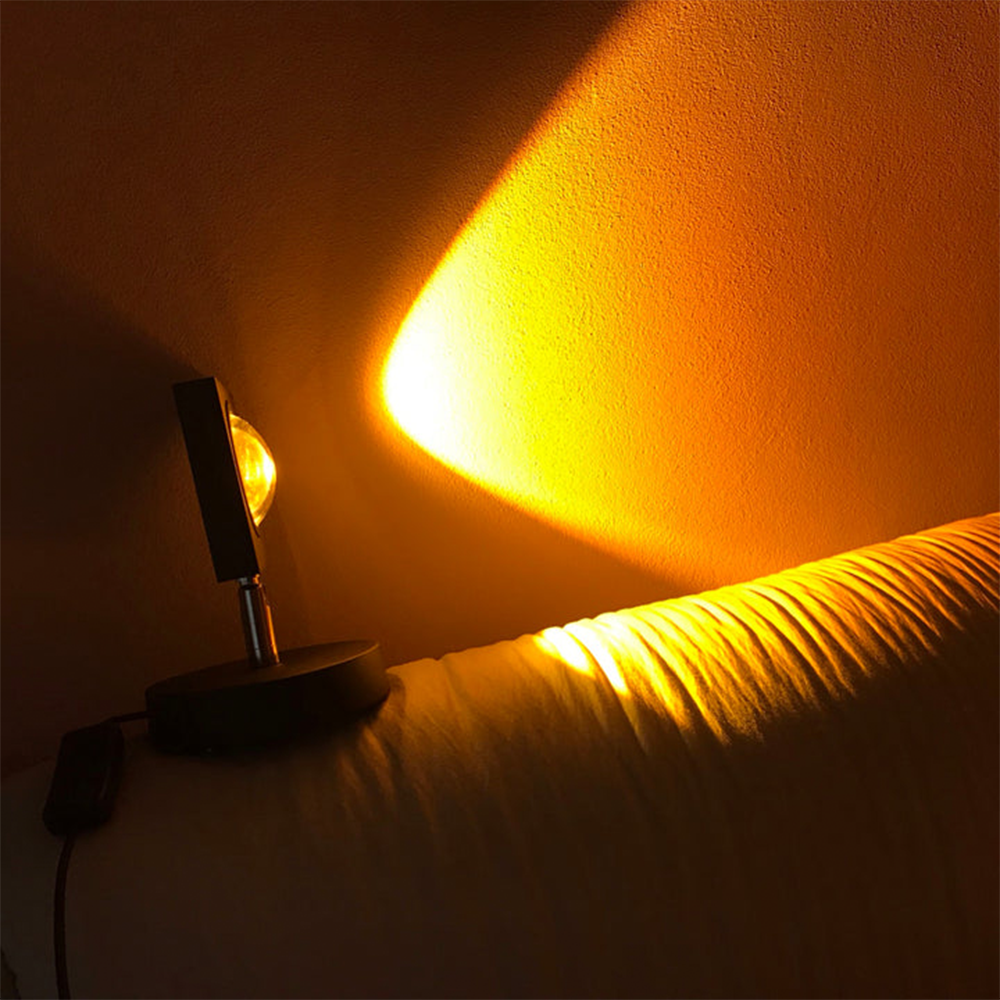 GlowBright - Retro Sonnenuntergang Tischlampe