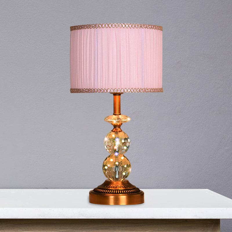 KristalGlow - Table lamp with conical shape and faceted crystal balls