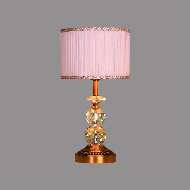 KristalGlow - Table lamp with conical shape and faceted crystal balls