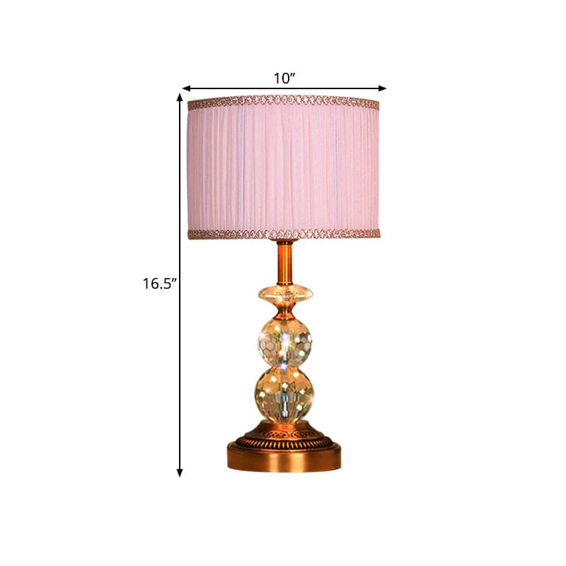 KristalGlow - Table lamp with conical shape and faceted crystal balls