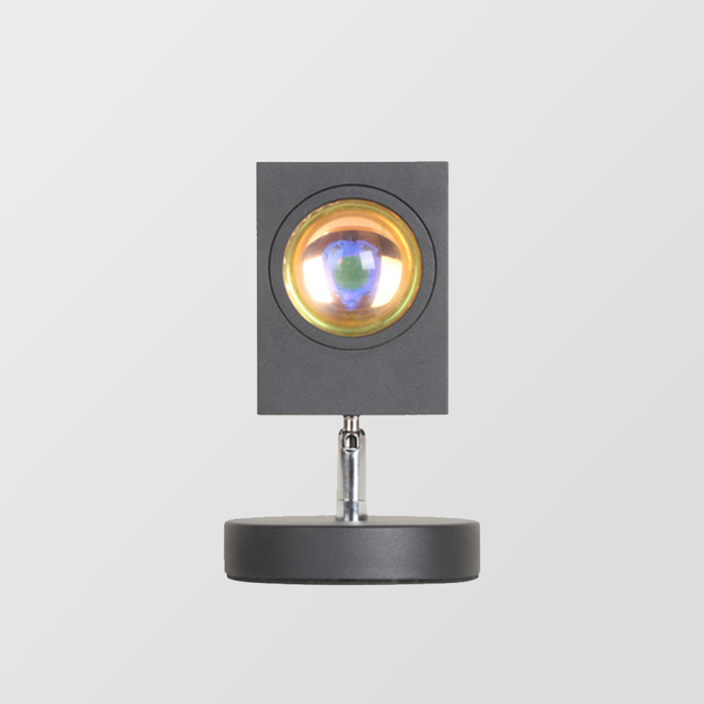 GlowBright - Retro Sonnenuntergang Tischlampe