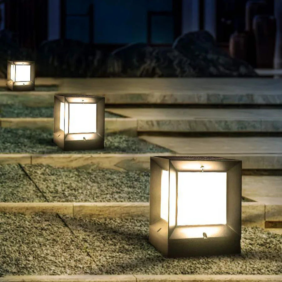 GeoGlimmer - Erstaunliche Kubus Tischlampe