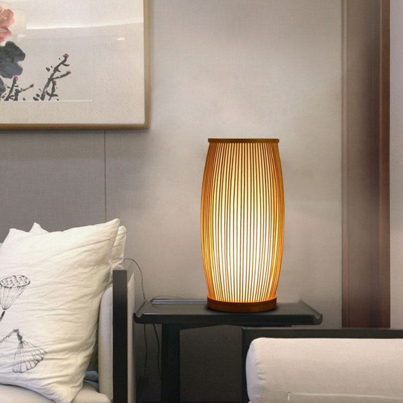 BambooGlow - Bambustischlampe Nachtlampe