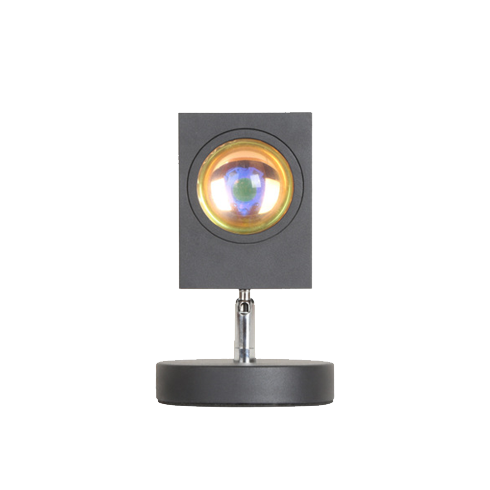 GlowBright - Retro Sonnenuntergang Tischlampe