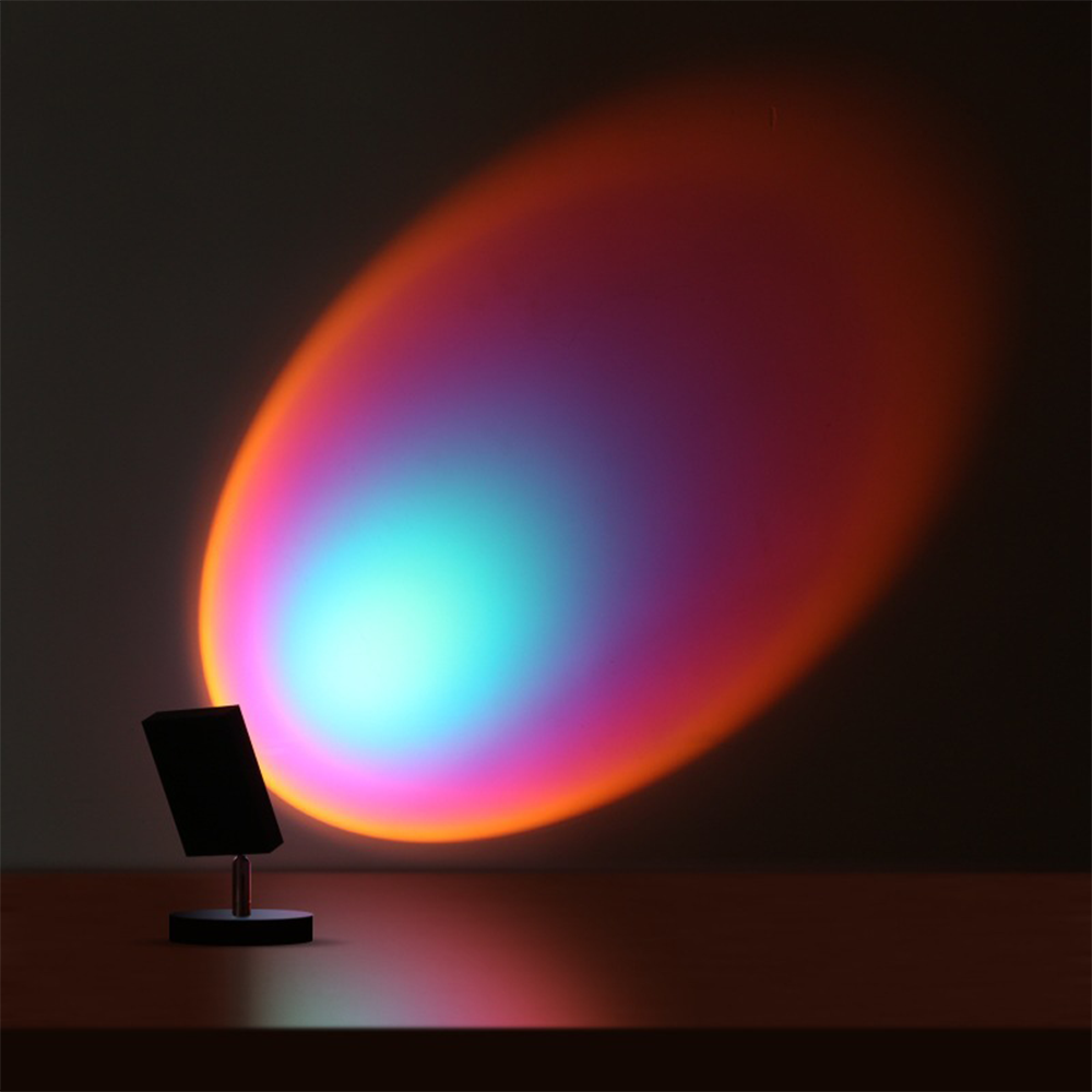 GlowBright - Retro Sonnenuntergang Tischlampe