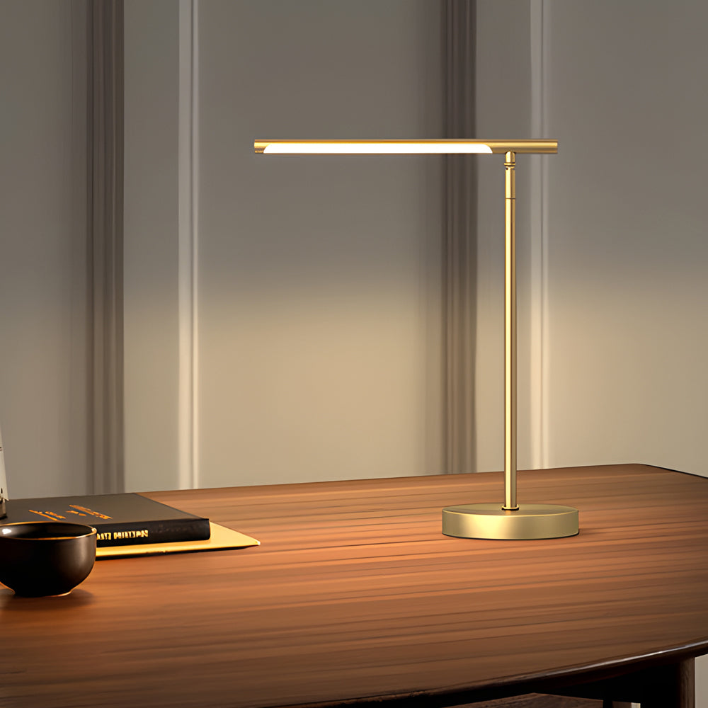 Kupfer Linear - Messing LED Schreibtischlampe mit Verstellbarer Richtung