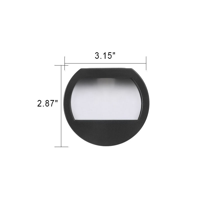 EcoBright - Wasserfeste LED-Solar-Terrassenlampen für außen, rund und quadratisch