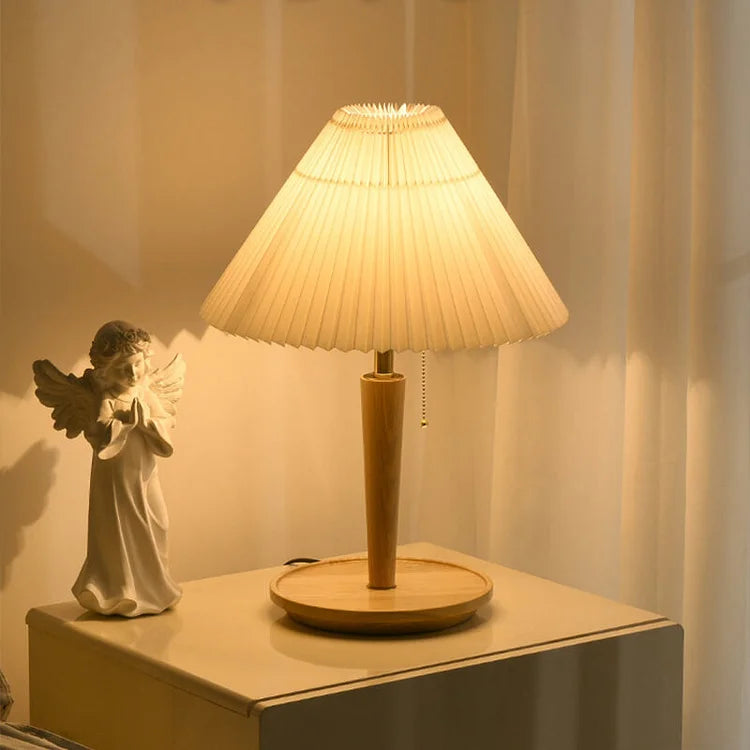 Pleatwood - Vintage Wood Table Lamp
