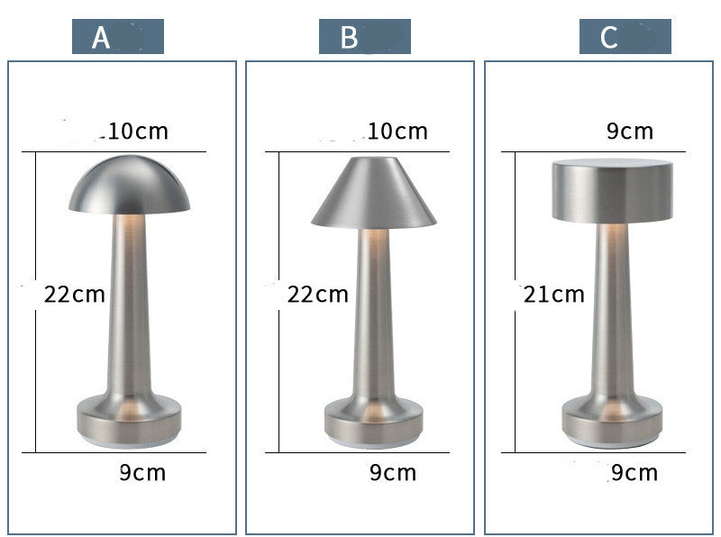 VintageLume® – Vintage Metall-Tischlampe mit LED-Beleuchtung