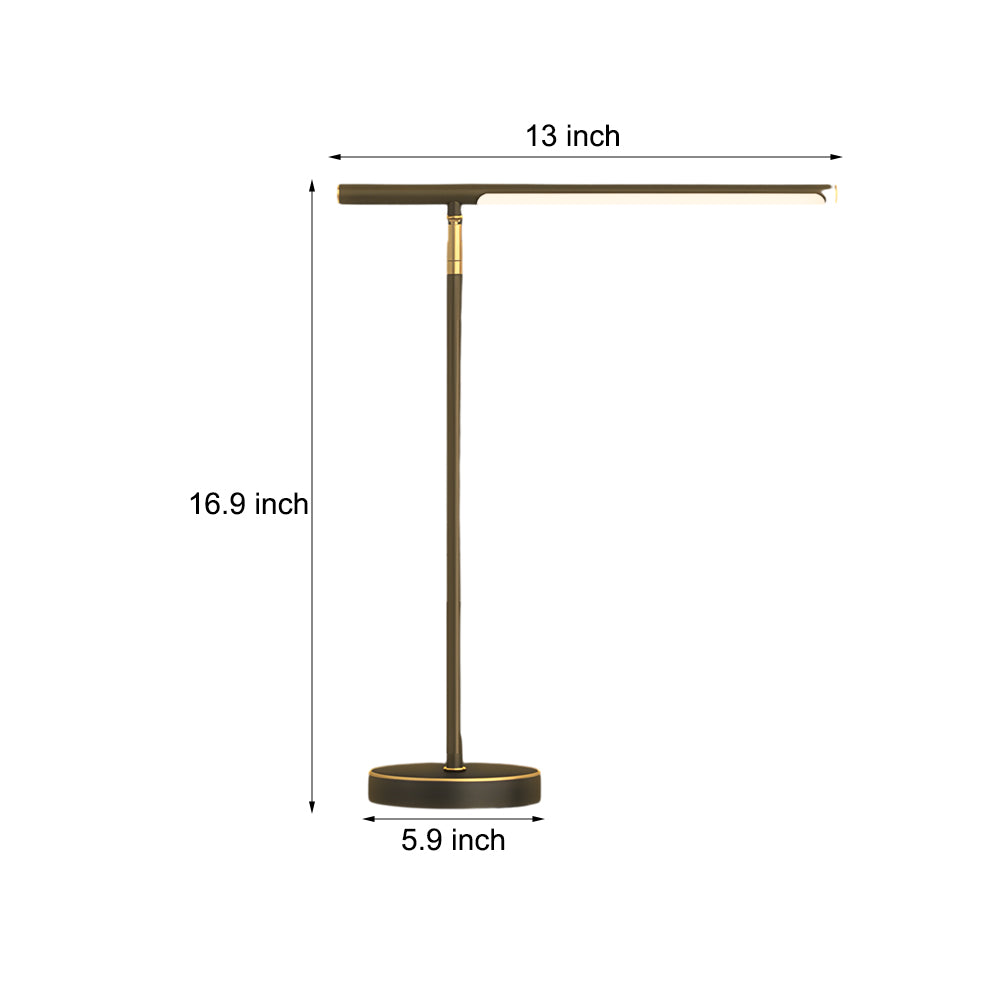 Kupfer Linear - Messing LED Schreibtischlampe mit Verstellbarer Richtung