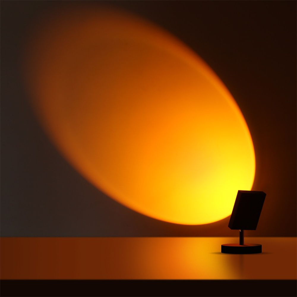 GlowBright - Retro Sonnenuntergang Tischlampe