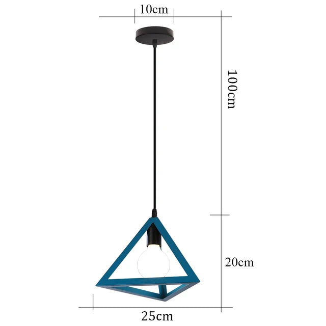 TriGlow - Iron Vintage Pendant Light