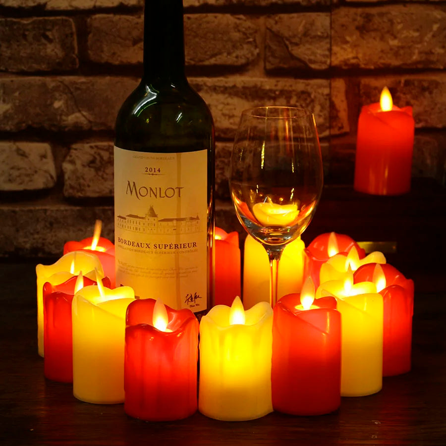 Flameless Fiesta - LED Candles without Flame for Birthdays and Celebrations