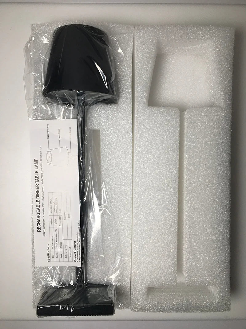 LumiGlow - Drahtlose, aufladbare NordicLight Tischlampe