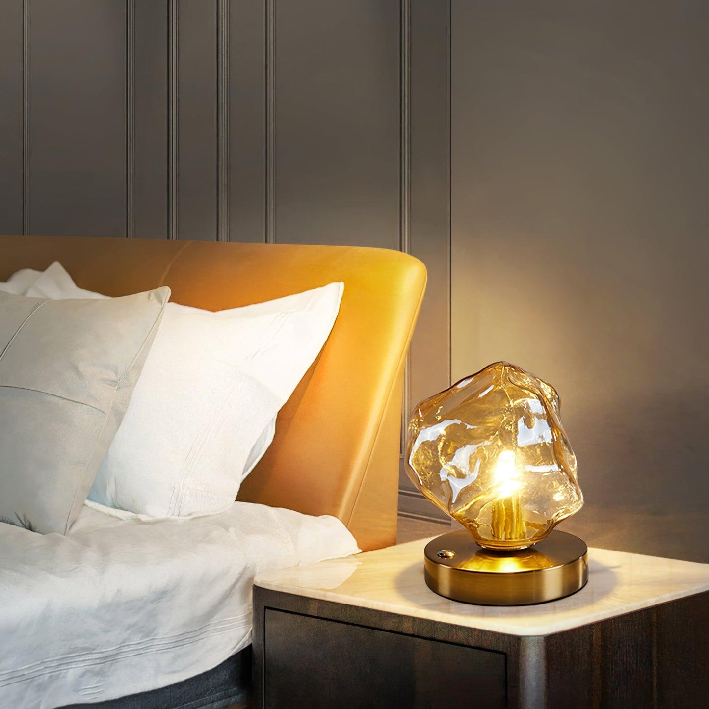 FrostStone – Elegant Table Lamp