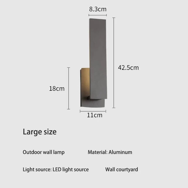 EcoScape - Elegante und Wasserdichte Minimalistische Wandleuchte