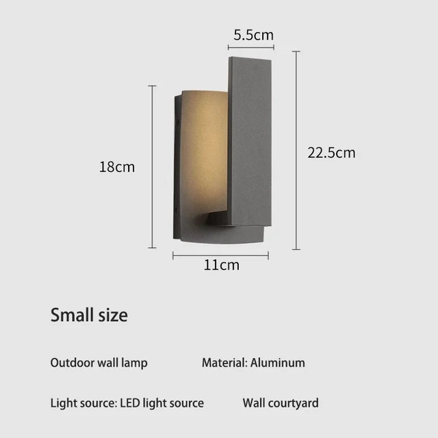 EcoScape - Elegante und Wasserdichte Minimalistische Wandleuchte