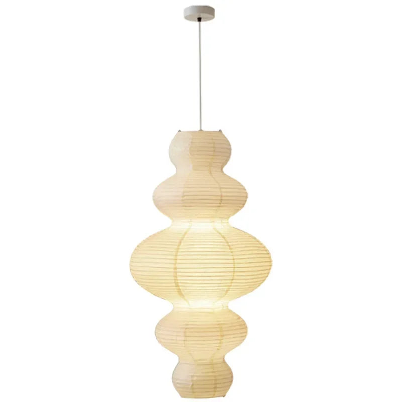 Orii pendant lamp made of rice paper with dimming function – modern hanging lamp for dining room and living spaces