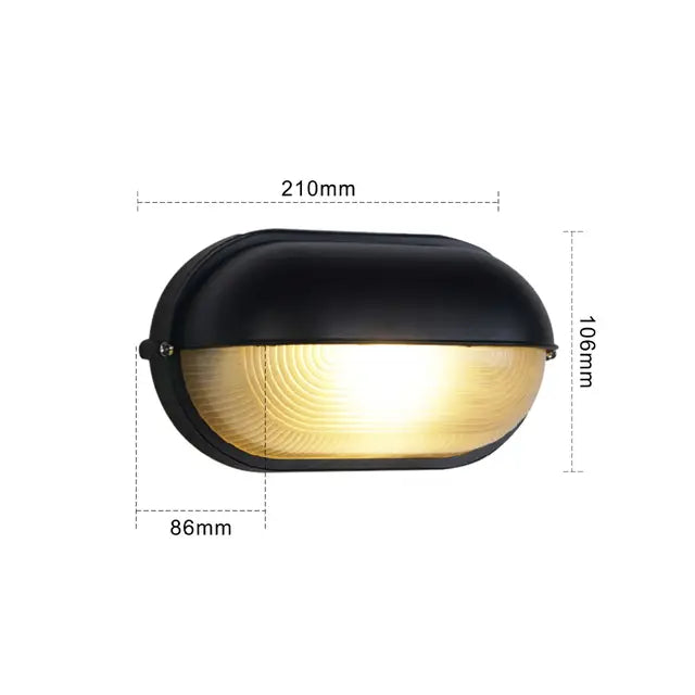 Stilvolle Stählerne Wasserdichte Wandlampe für Industrielles Design