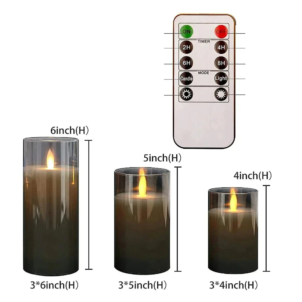 Lux Candle Set - Set with flickering LED candles for decoration