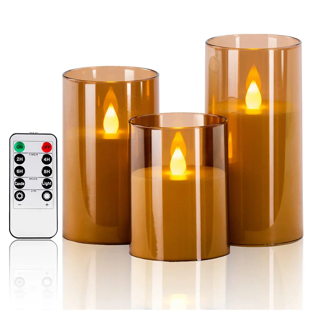 Lux Candle Set - Set with flickering LED candles for decoration