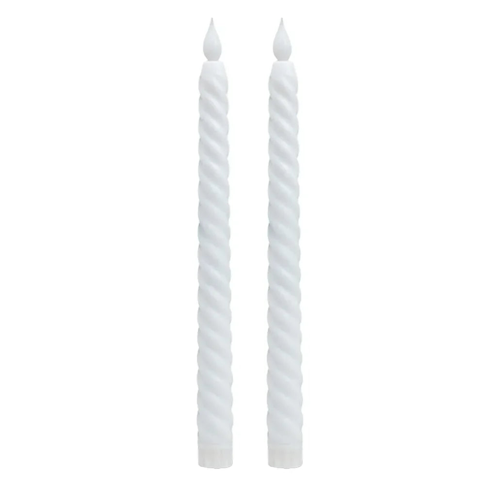 3D Candle Holder - Long LED Candles with 3D Wick for Christmas
