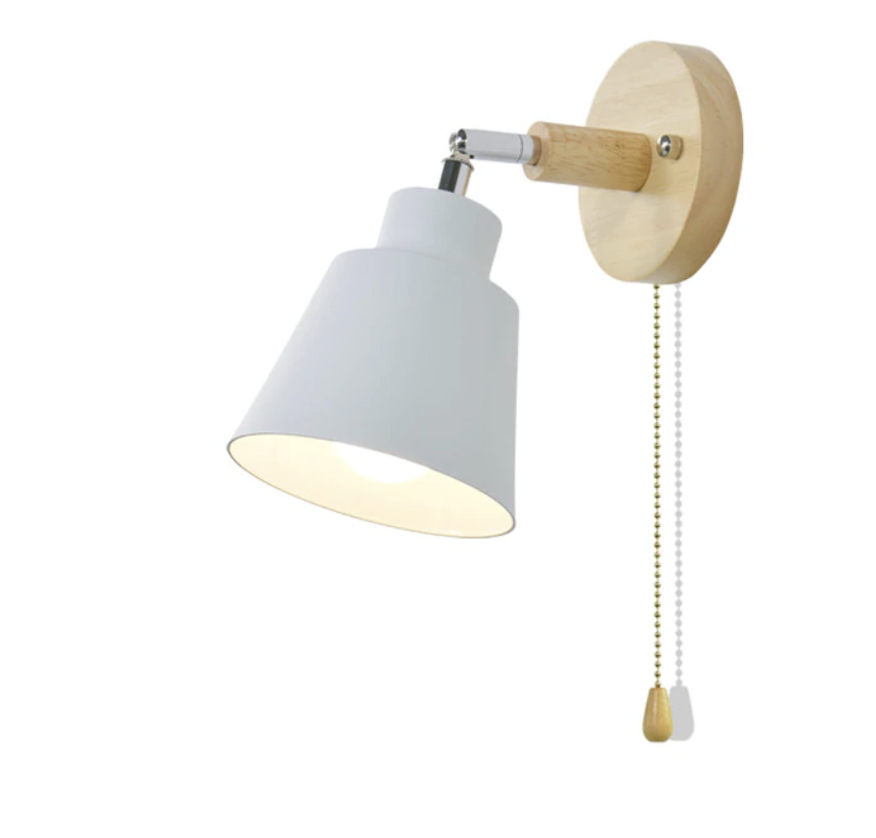 Swiveling Collin Wall Light with Pull Chain Switch