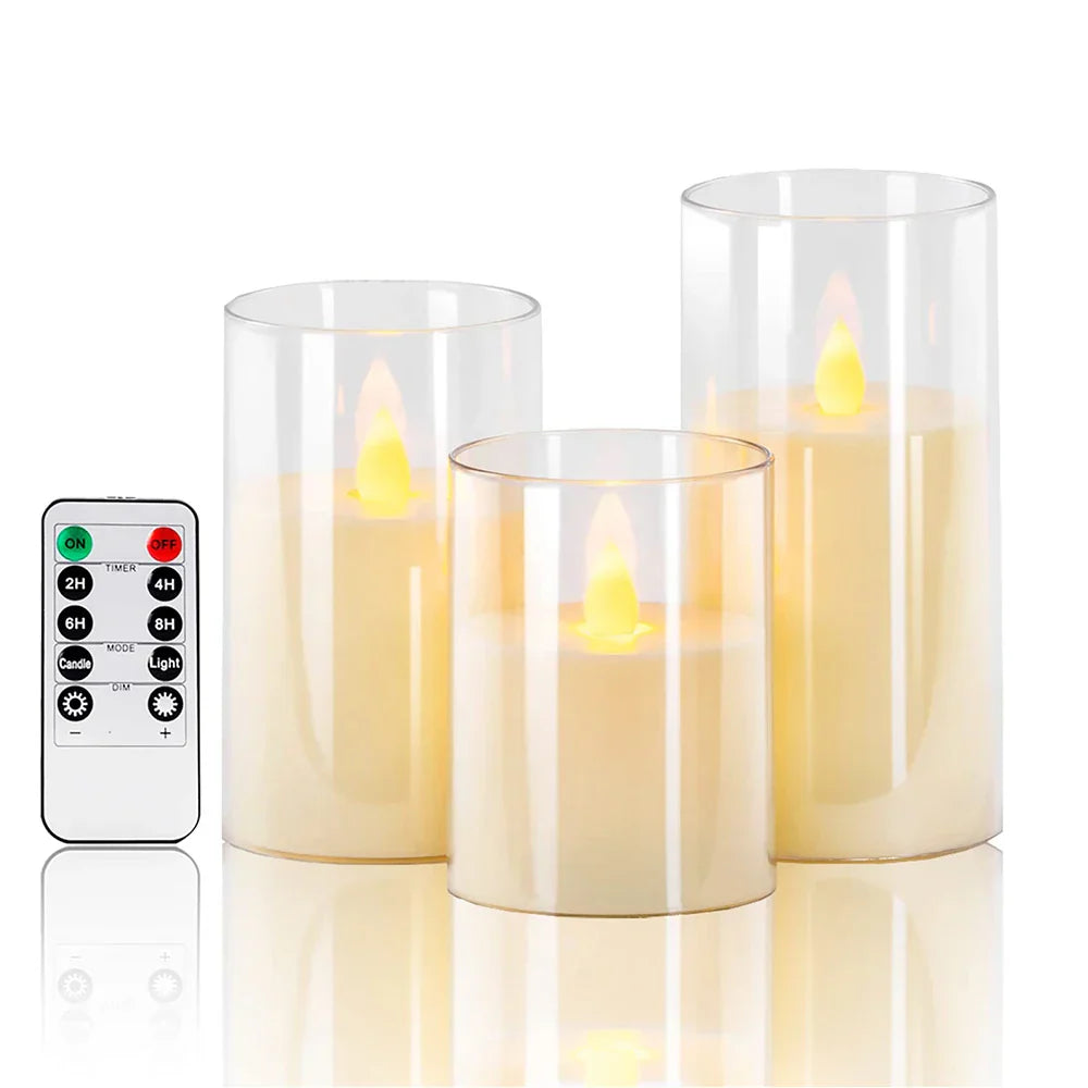 Lux Candle Set - Set with flickering LED candles for decoration