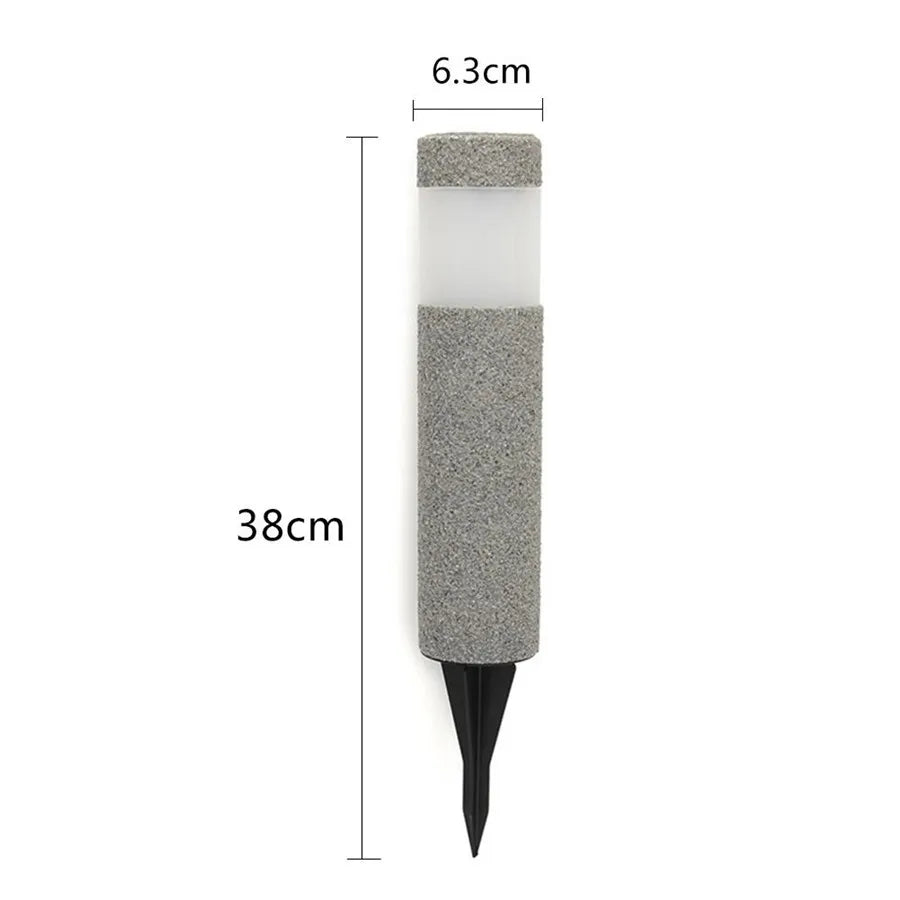 Elegante GranitGlanz Säulenlampe