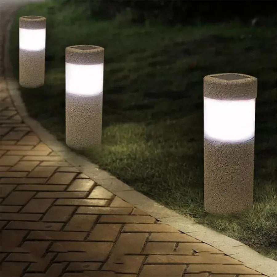 Elegante GranitGlanz Säulenlampe