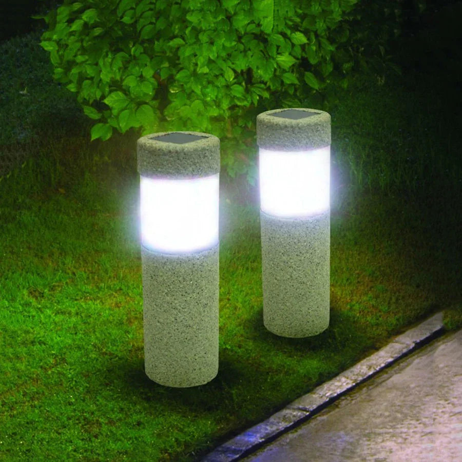 Elegante GranitGlanz Säulenlampe