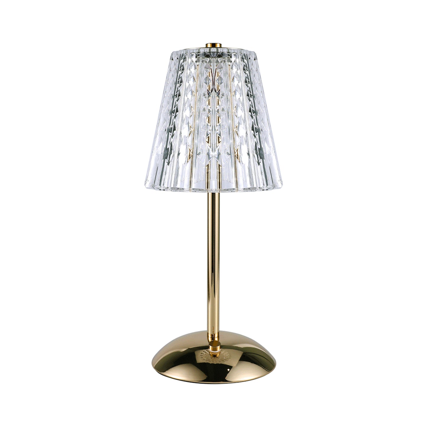 GlamLicht – Designer Acryl Tischlampe in Rockform mit LED für stilvolle Wohnräume
