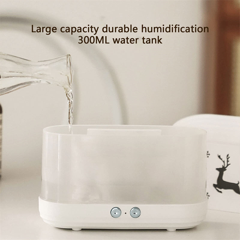 Elk Flame Air Humidifier – Christmas Decoration with Diffuser and Atmosphere Light