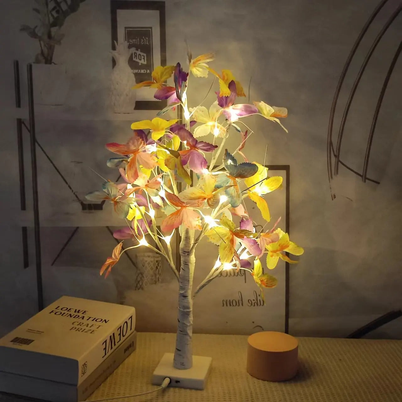 Artificial Bonsai Tree with Lights