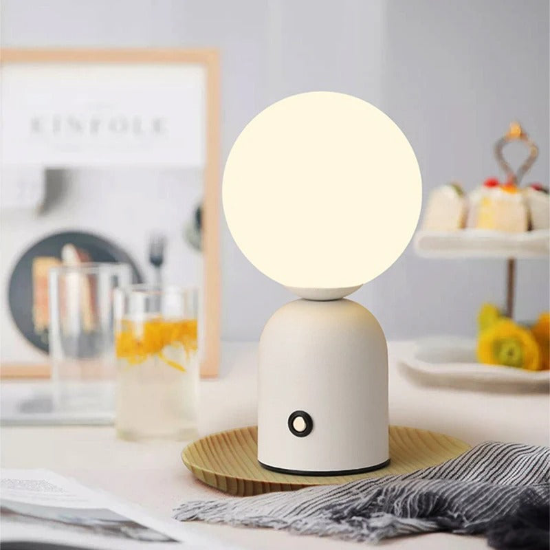 Tischlampe LED Typ-C Wiederaufladbare Nachttischlampe - Für Schlafzimmer und Wohnzimmer