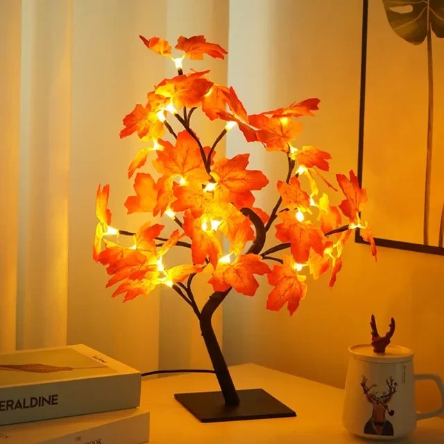 Artificial Bonsai Tree with Lights