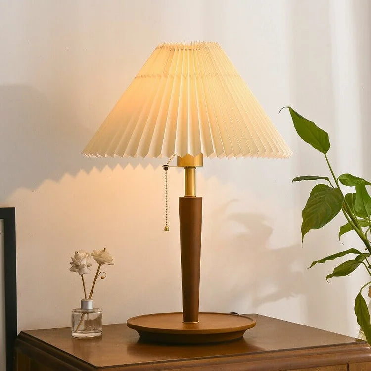 Pleatwood - Vintage Wood Table Lamp