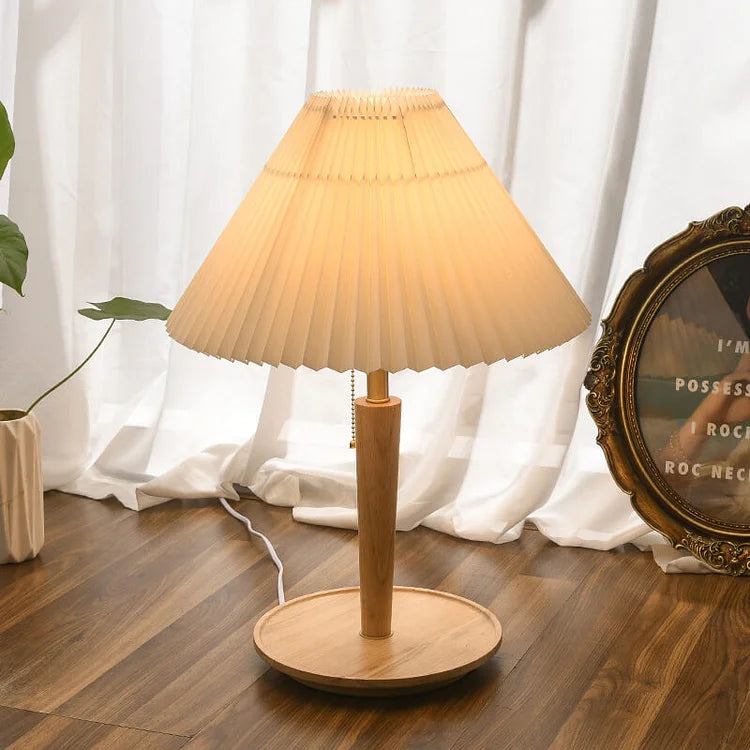 Pleatwood - Vintage Wood Table Lamp