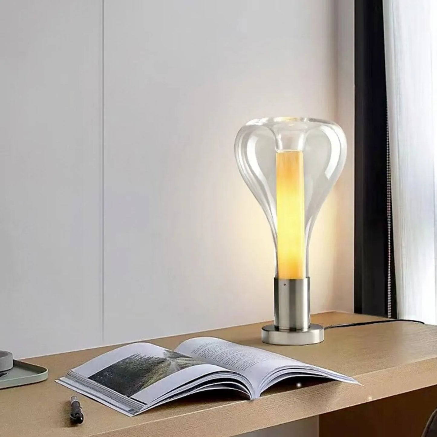 Lava Lamp - Artistic Table Lamp with Lava Stones
