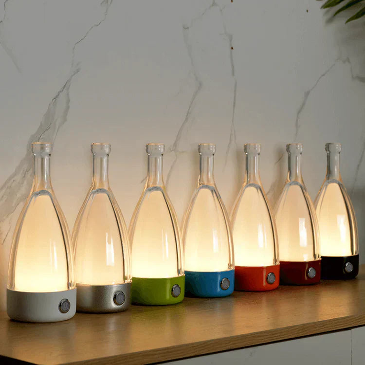 Bottlenight - Stilvolle, wiederaufladbare Lampe