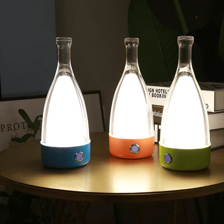 Bottlenight - Stilvolle, wiederaufladbare Lampe