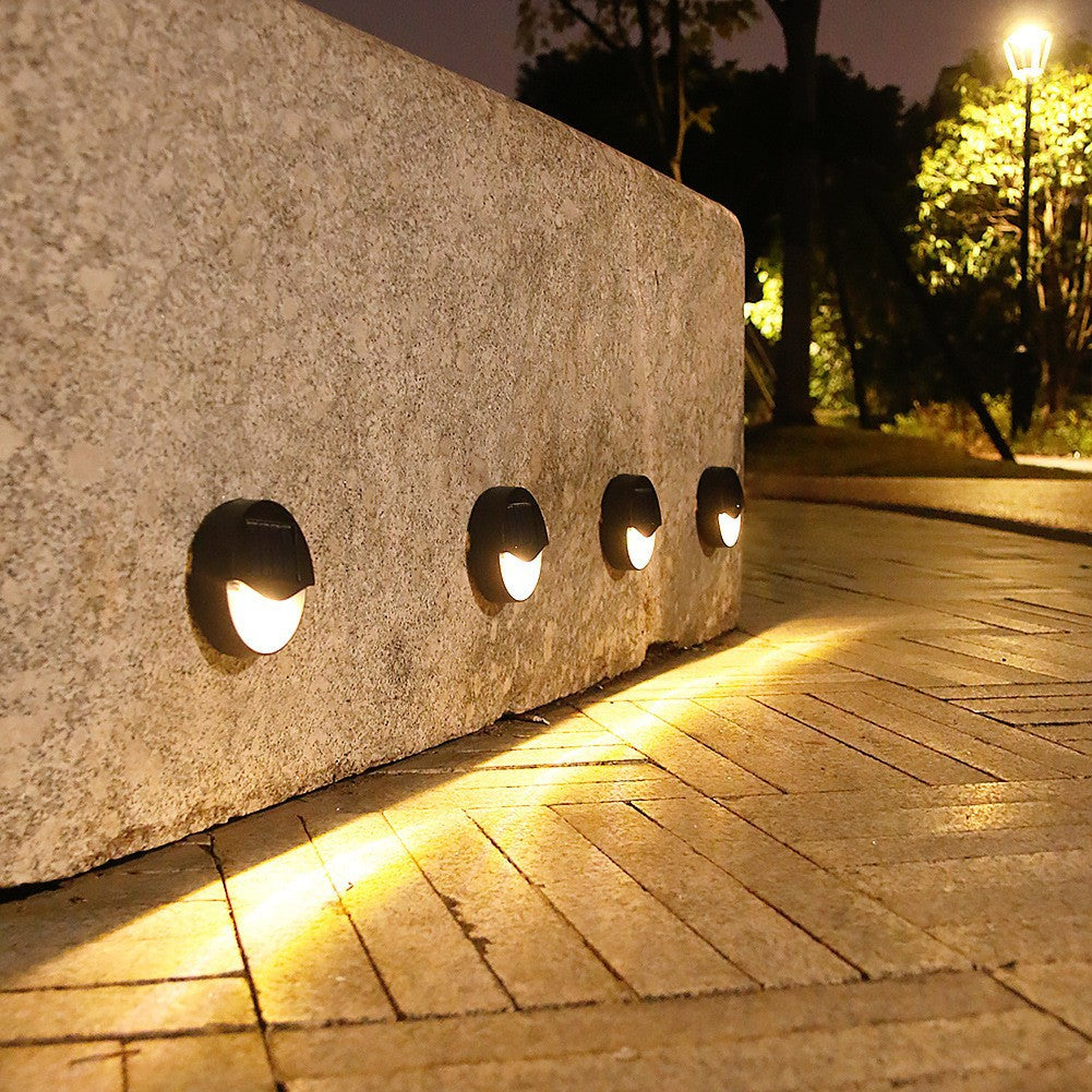 EcoBright - Wasserfeste LED-Solar-Terrassenlampen für außen, rund und quadratisch