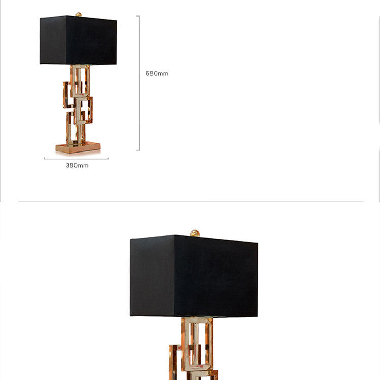 SanviaLicht – Dekorative Tischlampe mit Stoffschirm für Schlafzimmer & Wohnzimmer
