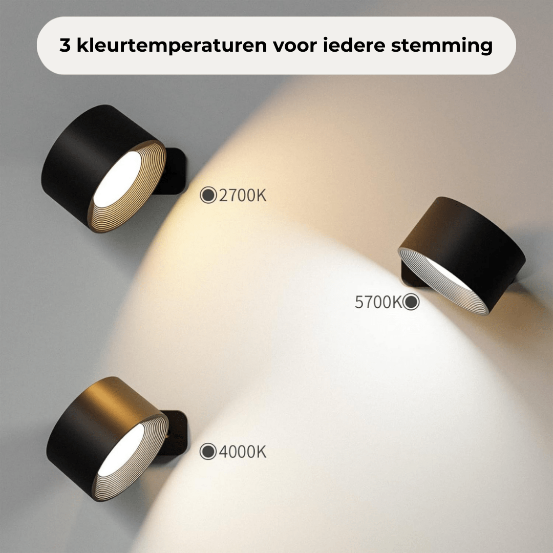 FlexiLamp - Drahtloses aufladbares 360° Wandlicht