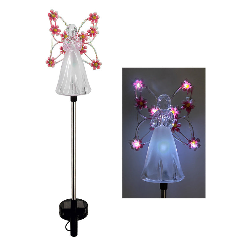 Magi – Solar Spheres for Garden Lighting with Angel Wings
