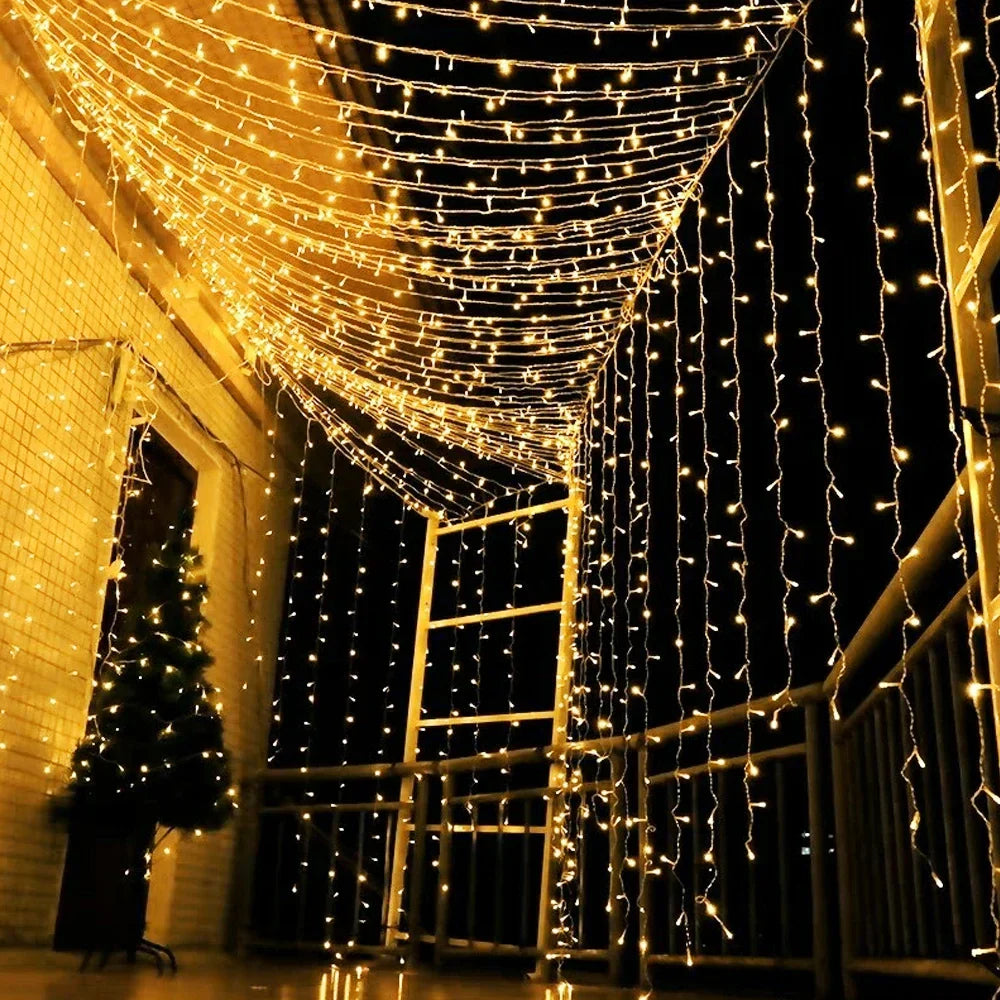 CelestiVorhang - Verzaubernde Außen Lichtschnur