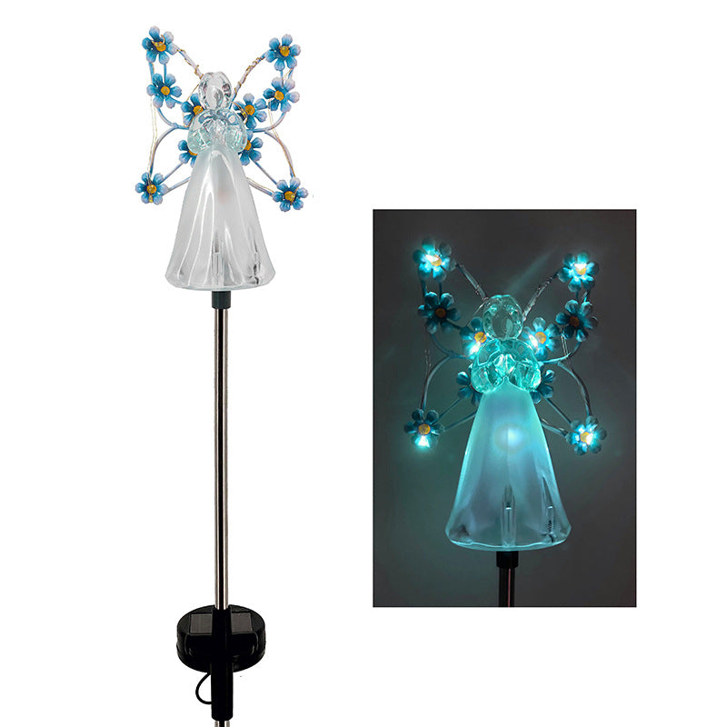 Magi – Solar Spheres for Garden Lighting with Angel Wings